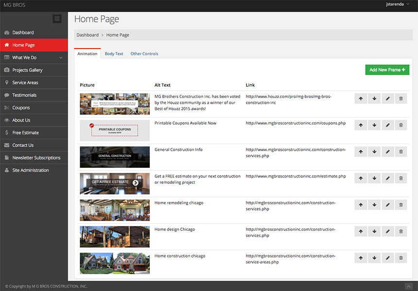 >MG BROS Construction Inc. - CMS